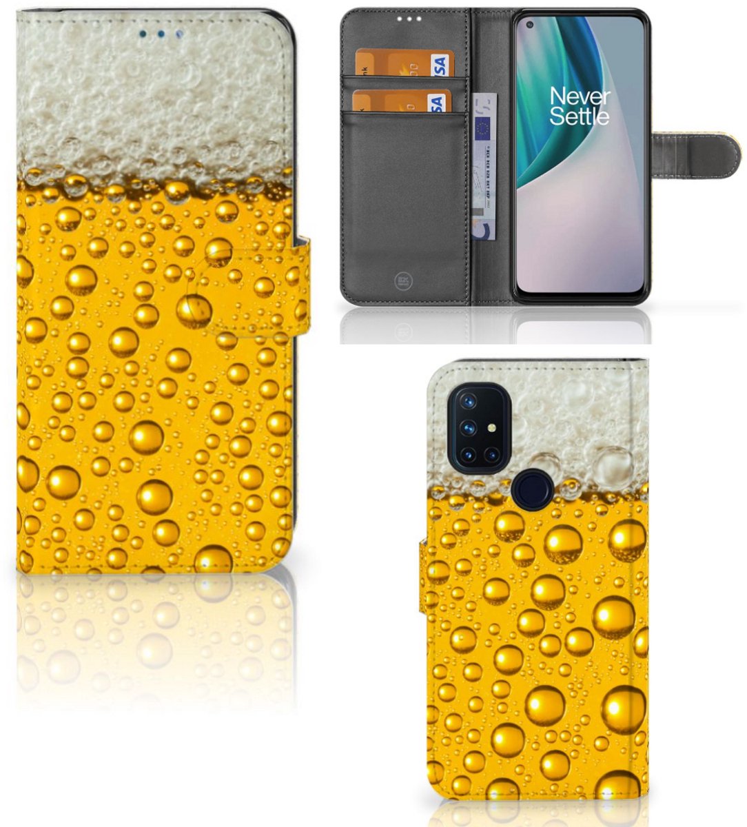 Boekhoesje voor OnePlus Nord N10 Book Cover Bier