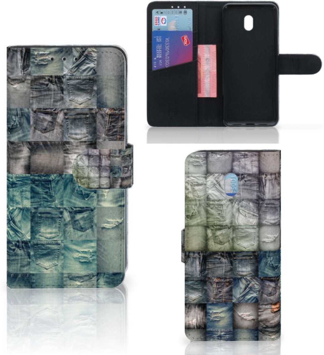 Wallet Case met Pasjes Xiaomi Redmi 8A Spijkerbroeken