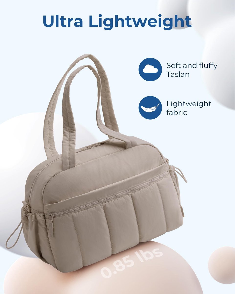 1 stuk - Sporttassen - Sporttas - waterdichte gymtas - unisex - 40*21*30cm - Kameel - Fitness Tas - Weekendtas Dames - Sport Tas - Kleine Sporttas - Reistas - Compact en lichtgewicht - waterdicht thumbnail 4