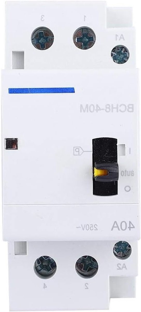 BCH8-40M 2P 40A 230V AC Beveiliging voor DIN-Rail Montage met Handmatige Schakelaar voor Huishoudelijke Toepassingen en Veiligheidssystemen
