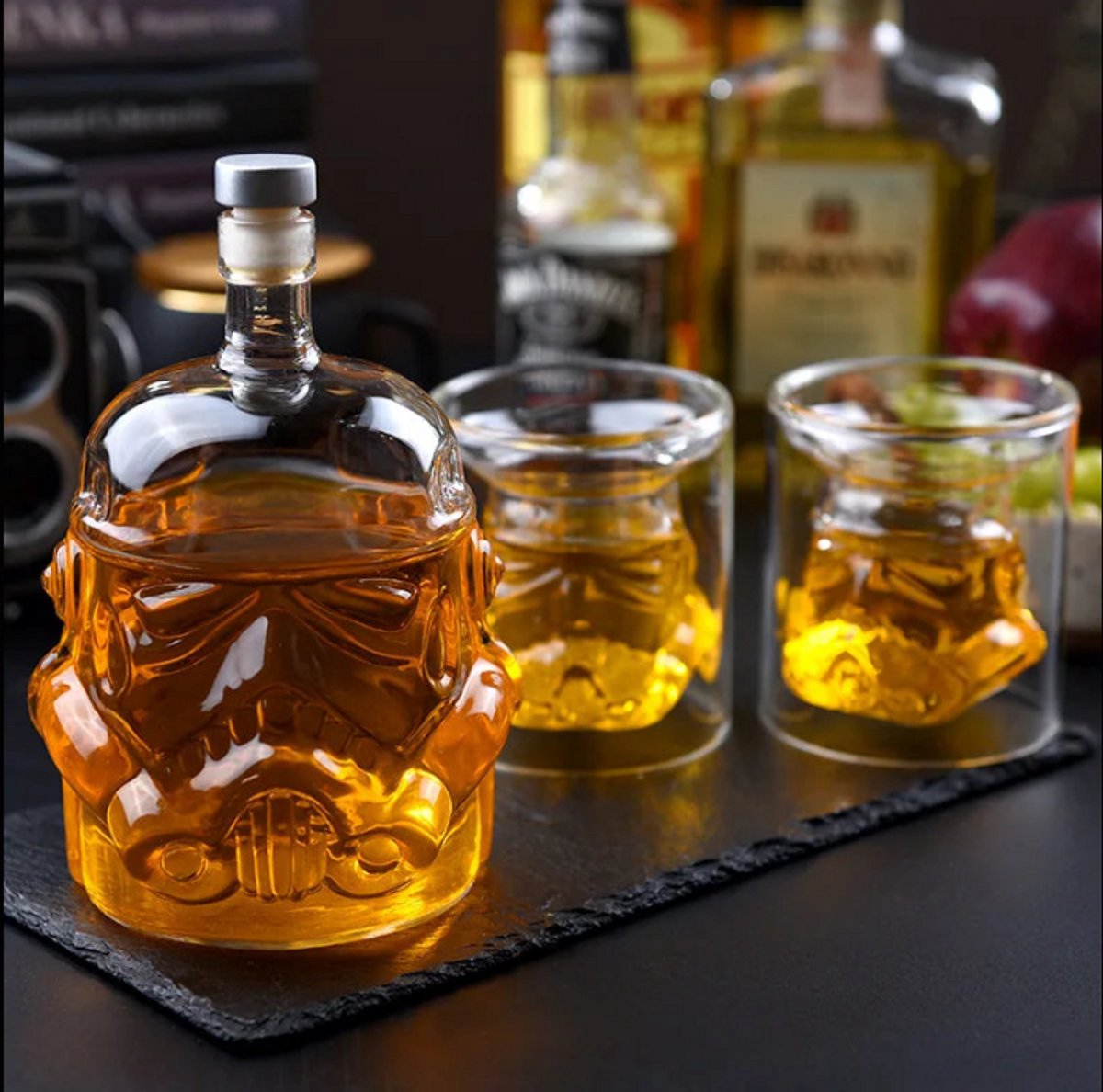 Storm Trooper Decanter - Decanter + 2 glazen - Glas