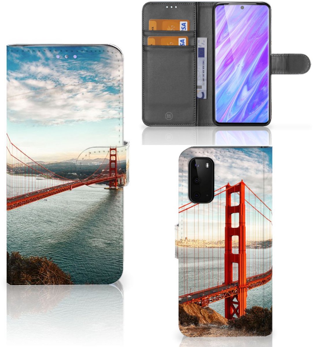 Samsung Galaxy S20 Flip Cover Golden Gate Bridge