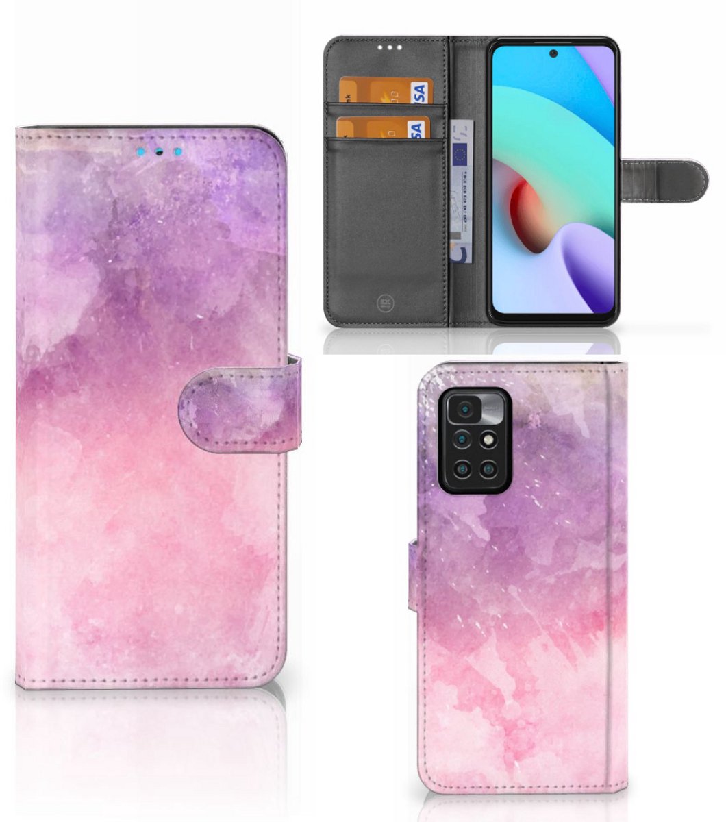 Hoesje Xiaomi Redmi 10 Pink Purple Paint