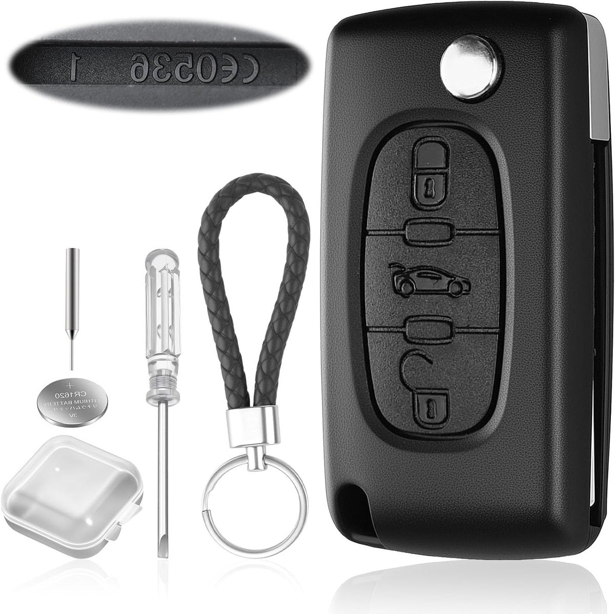 Huisvesting voor sleutel voor Peugeot VA2, CE0536, vervangingsonderdeel, auto-accessoires, sleutelbescherming