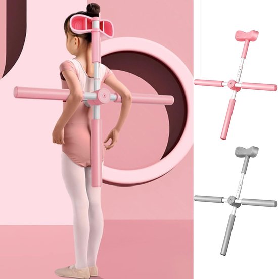 Yoga Stang Correctie - Houding Verbeteraar - Lichaam Uitlijning - Draagbaar Hulpmiddel - 78 cm Lengte - Grijs — afbeelding 5