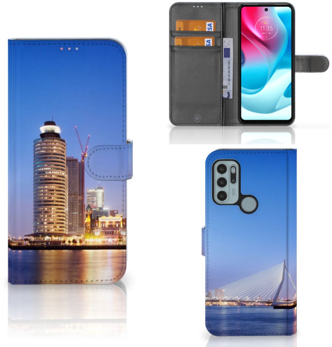 Motorola Moto G60s Flip Cover Rotterdam