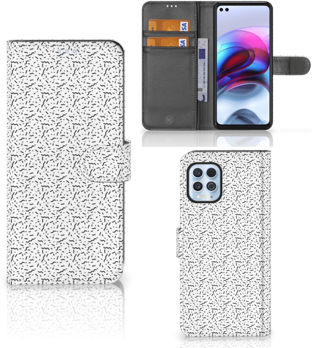 Motorola Moto G100 Telefoon Hoesje Stripes Dots
