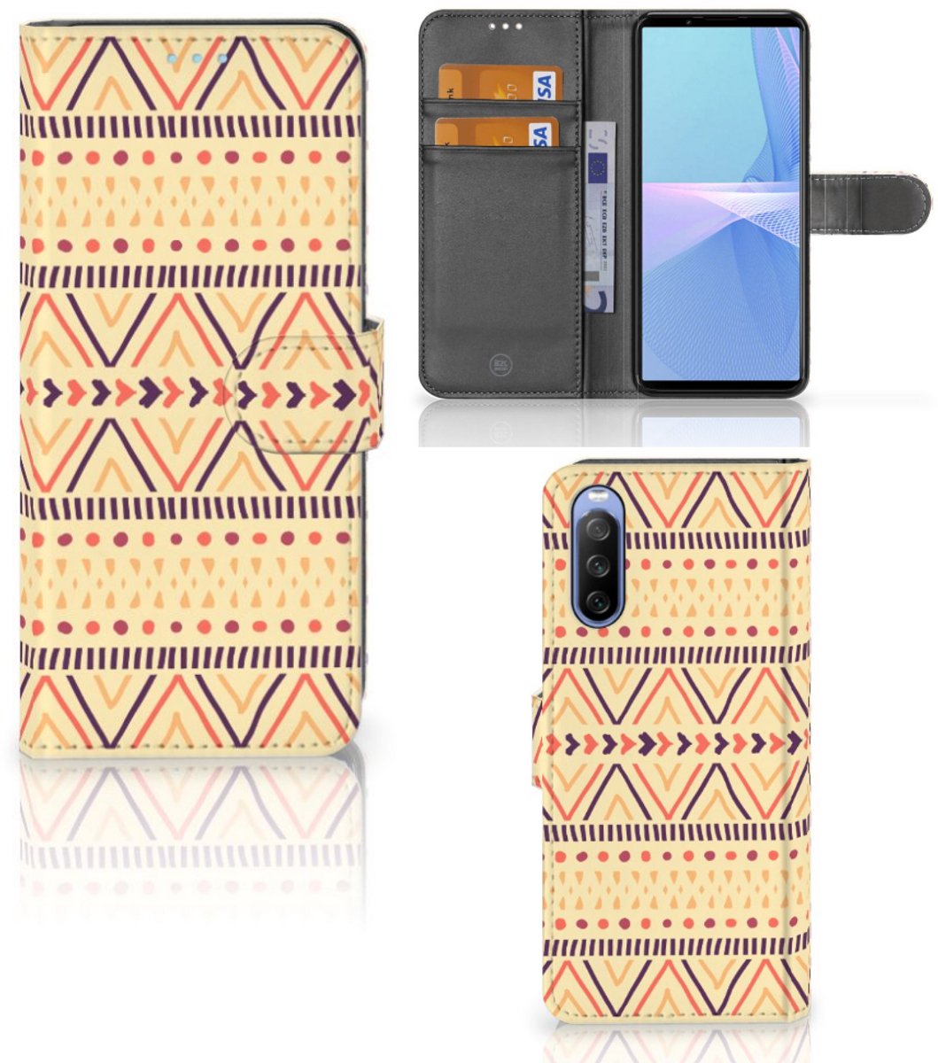 Sony Xperia 10 III Telefoon Hoesje Aztec Yellow