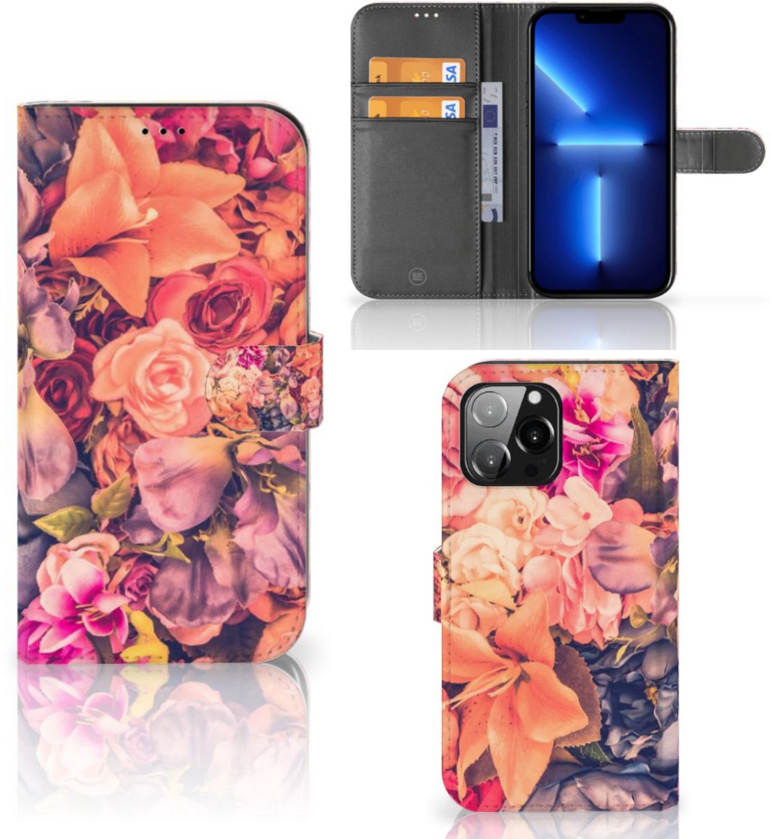 iPhone 13 Pro Max Hoesje Bosje Bloemen