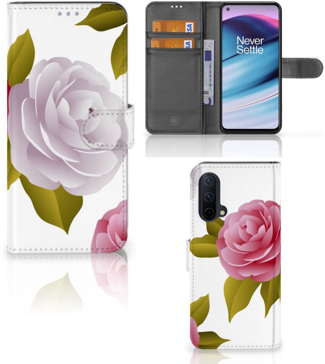 OnePlus Nord CE 5G Hoesje Roses