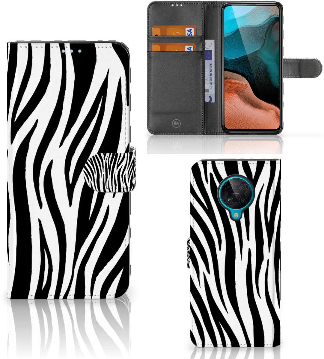 Xiaomi Poco F2 Pro Telefoonhoesje met Pasjes Zebra