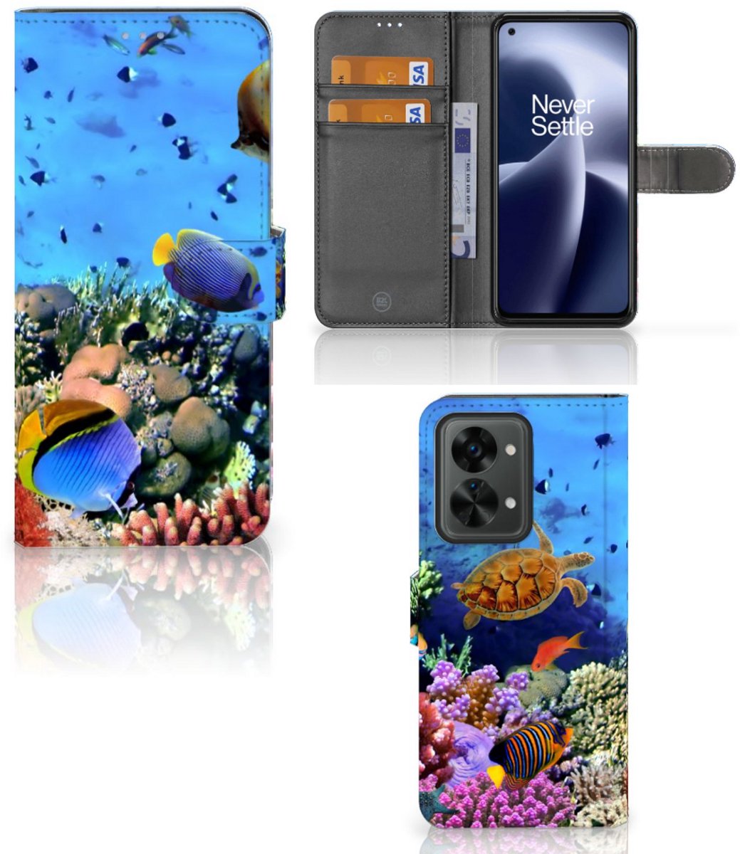 OnePlus Nord 2T Telefoonhoesje met Pasjes Vissen