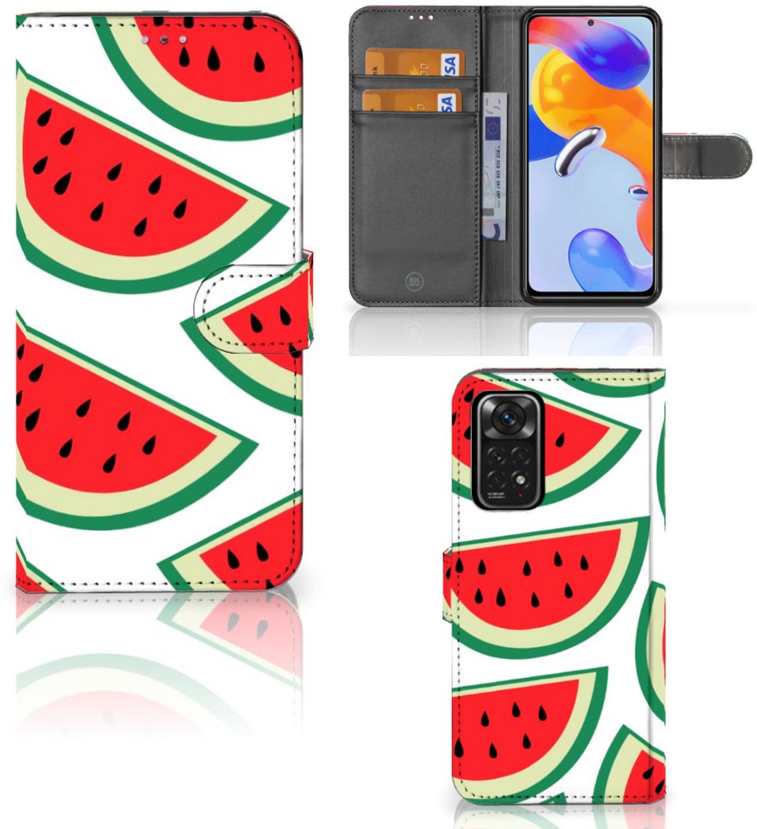 Xiaomi Redmi Note 11 Pro 5G/4G Book Cover Watermelons