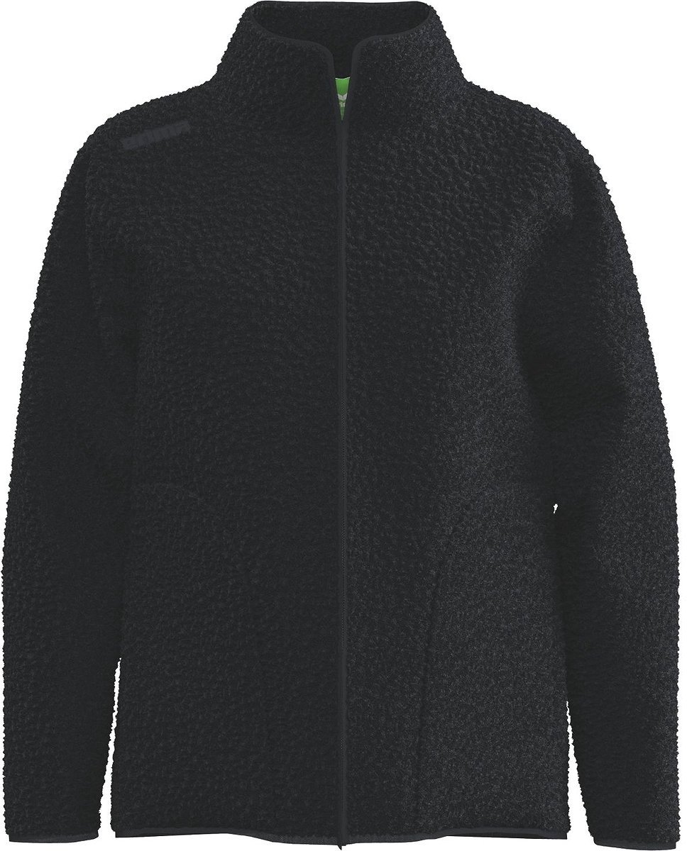 Erima Ts Fleece Jack Dames - Zwart | Maat: 44