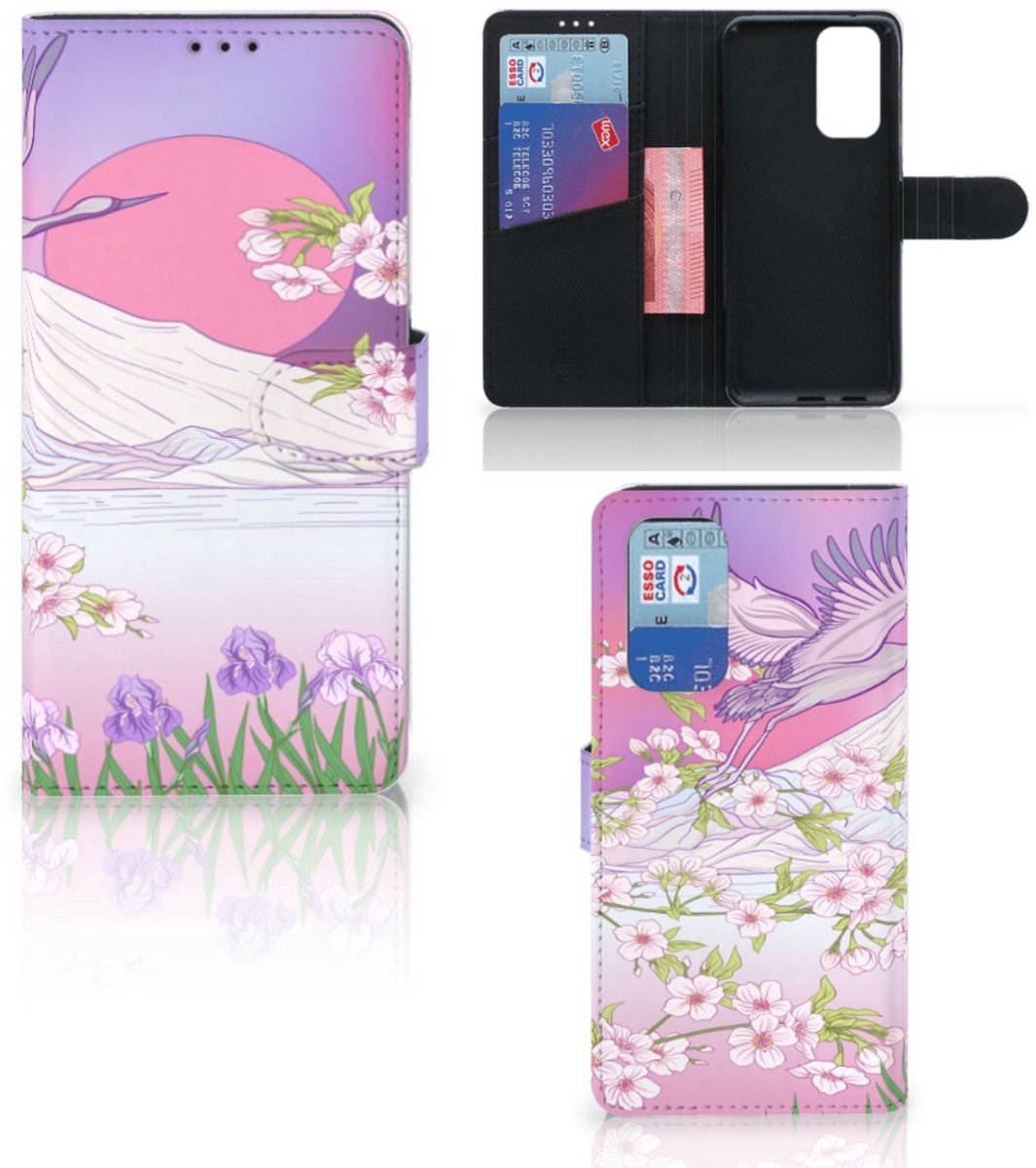 OnePlus 9 Pro Telefoonhoesje met Pasjes Bird Flying