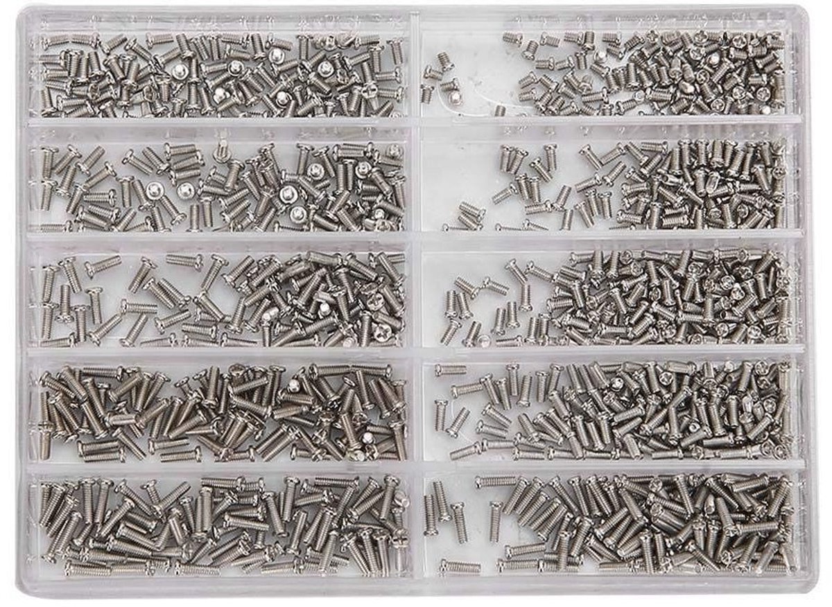 Stainless steel schroeven set voor horloge reparatie, praktische accessoires voor horlogemakers en opticiens