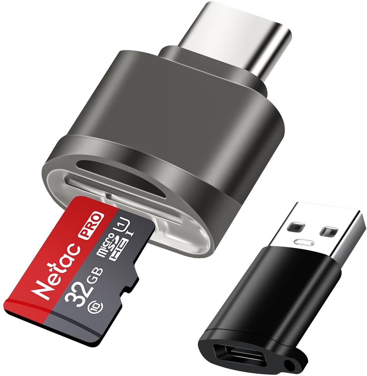 Allecto - - Micro SD USB C Card Reader - High-Speed Geheugenkaart Lezer - Compact en Duurzaam - USB Compatibel - Ideaal voor Smartphone en Laptop