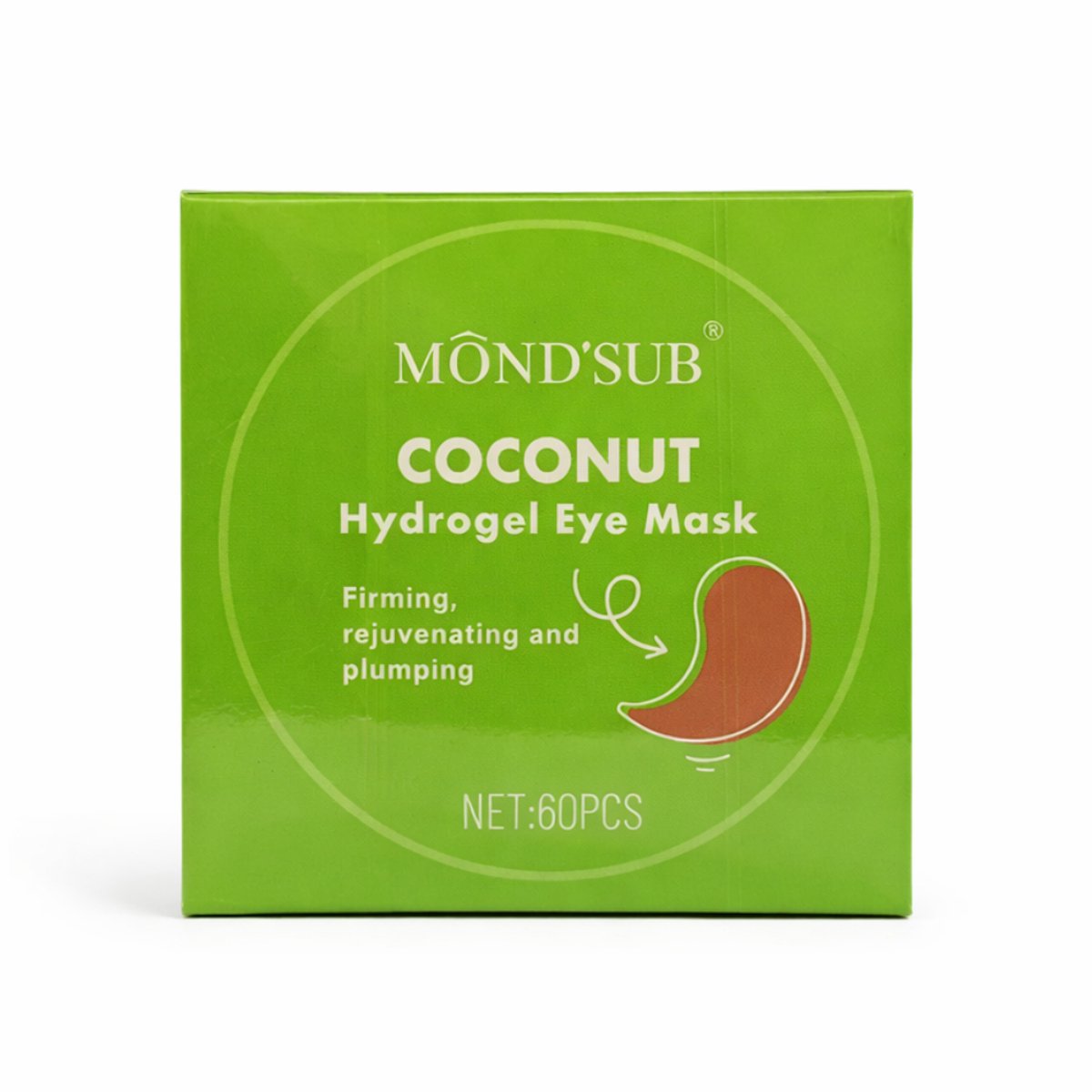 Dermarolling Hydrogel Eye Patches Oogmasker Coconut 60pcs