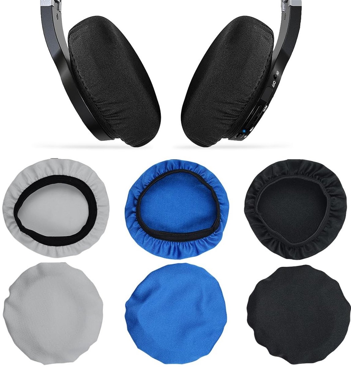 Allecto - - Hoofdeinden - Oorkussens - Flexibel en Wasbaar - Zwart, Grijs, Blauw - Zweetbescherming - Geschikt voor Sport en Gaming