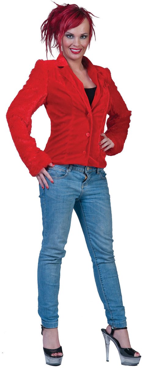 Bontje Rood fuzzy jacket