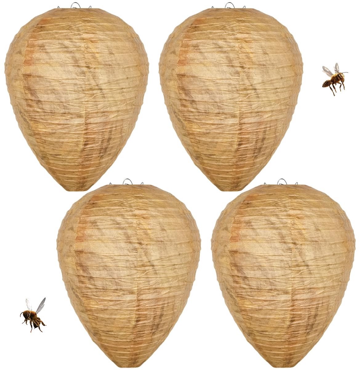 Cosensi - Wespennest Bait - Wespennest - Effectieve bescherming - Bruin - Wasp Trap - Ideaal voor tuin en huis - 4 stuks