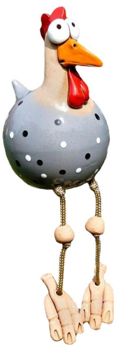 Cuhostki 1 - Kip Decoratie - Tuinbeeld - Hars - Binnen & Buiten - Grijs - Grappig Design