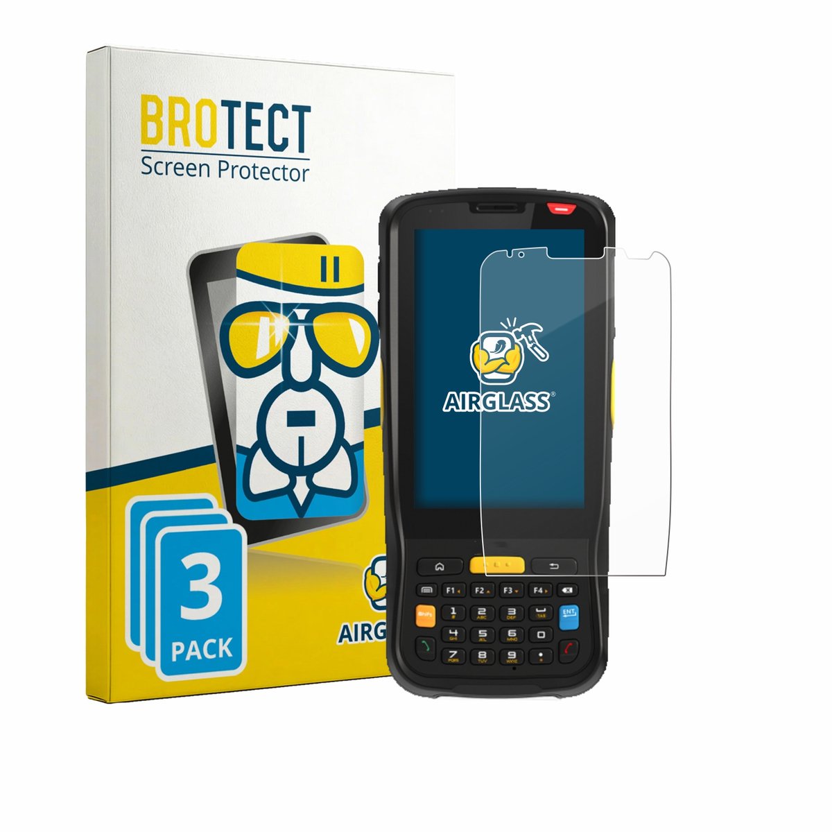 Screenprotector 3 Stuks voor Newland MT65 Beluga V Beschermglas transparant