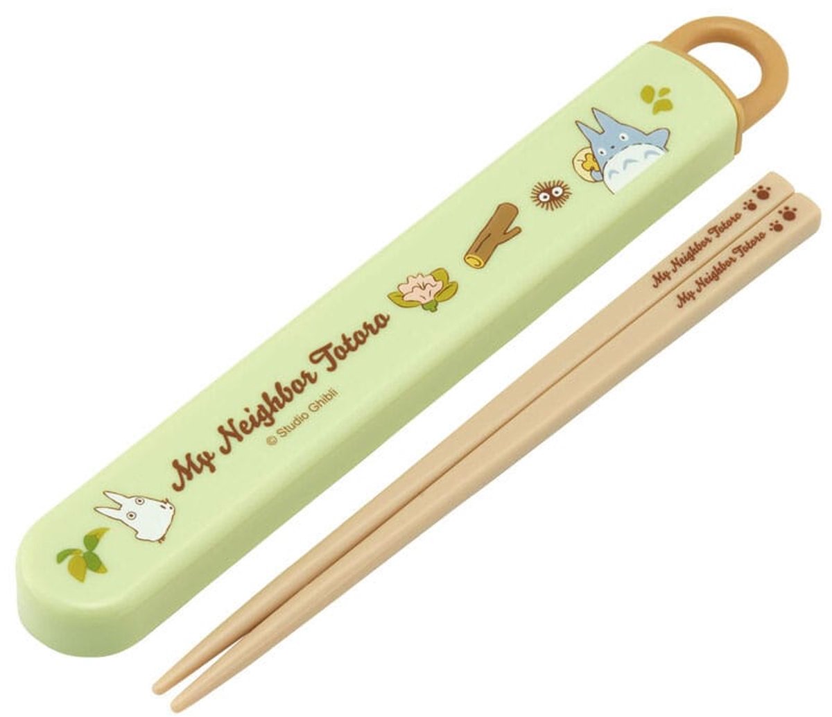 Ghibli - My Neighbor Totoro - Totoro en Chatbus Eetstokjes Doos Set 16.5cm