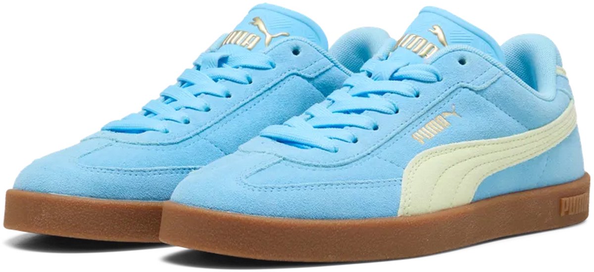 Puma Dames Club II Era Suede Sneaker 400717-32 Vibrant Apple Spritz Blauw