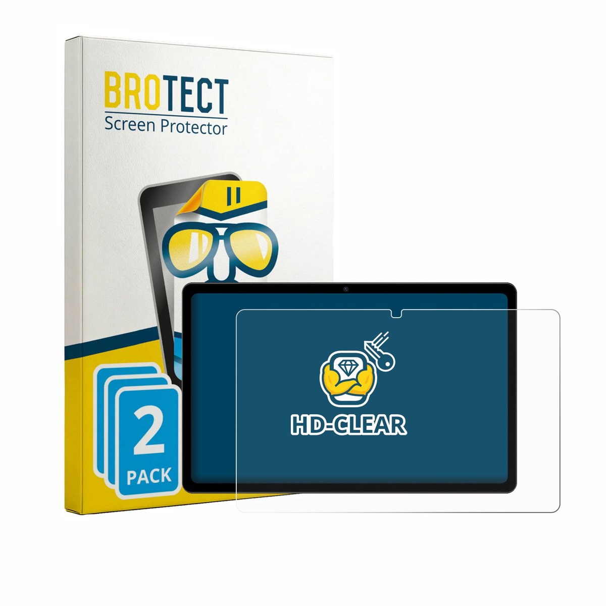 BROTECT - Screenprotector voor Maxlegen M11S 11" - Folie Beschermfolie transparant 2 Stuks