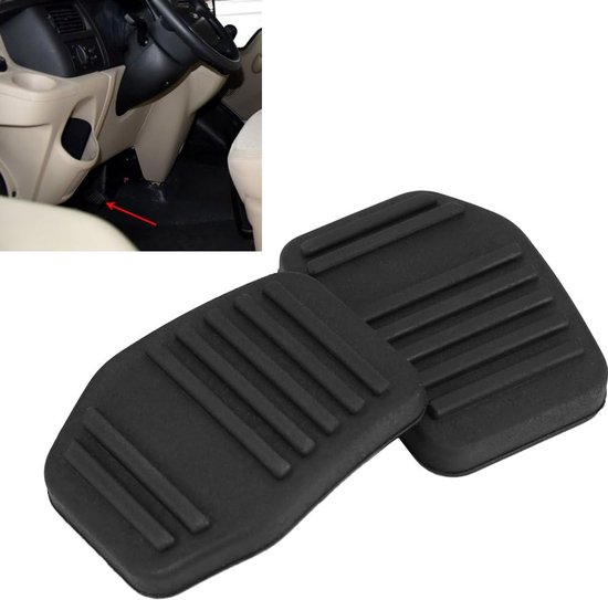 Pedaal Pads Rubber - Koppeling Pedaalhoes - Verbeter Rijervaring - Duurzaam Gehard Rubber - 63 x 47 mm - Zwart — afbeelding 2