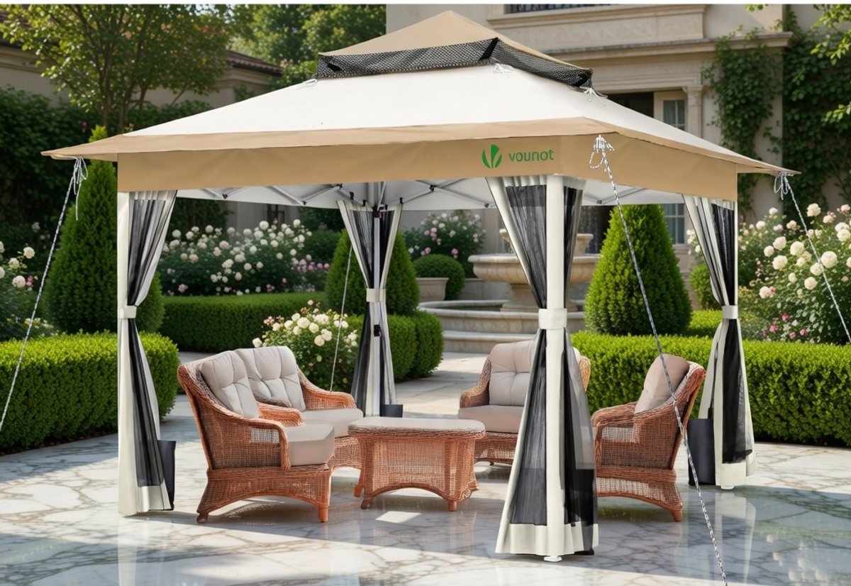 Luxe Pop-Up Tuinhuisje 3,6 x - 3,6 x 3,6 m | - Medahomestore
