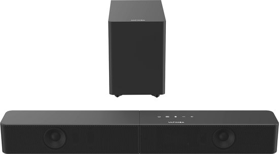 ULTIMEA 2.1-kanaals Soundbar met draadloze subwoofer, app-bediening, soundbar voor TV, Bluetooth 6.0, HDMI, optisch, 240 W piekvermogen, Poseidon R3T