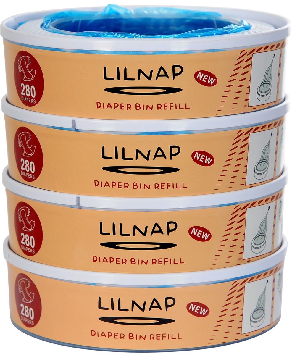 Lilnap Angelcare Serie - Luieremmer Vullingen - 4-PAK