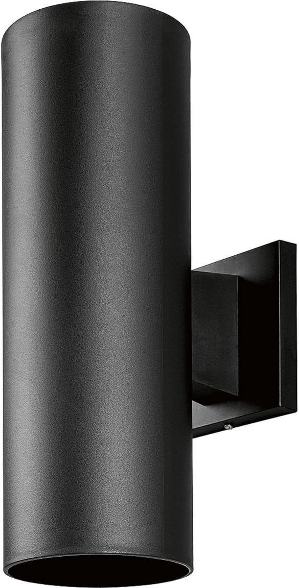 Niet-metalen Cilinder - Wandlamp Buiten - Natte Locaties - Niet-corrosieve Hardware - 5 inch breedte - Zwart