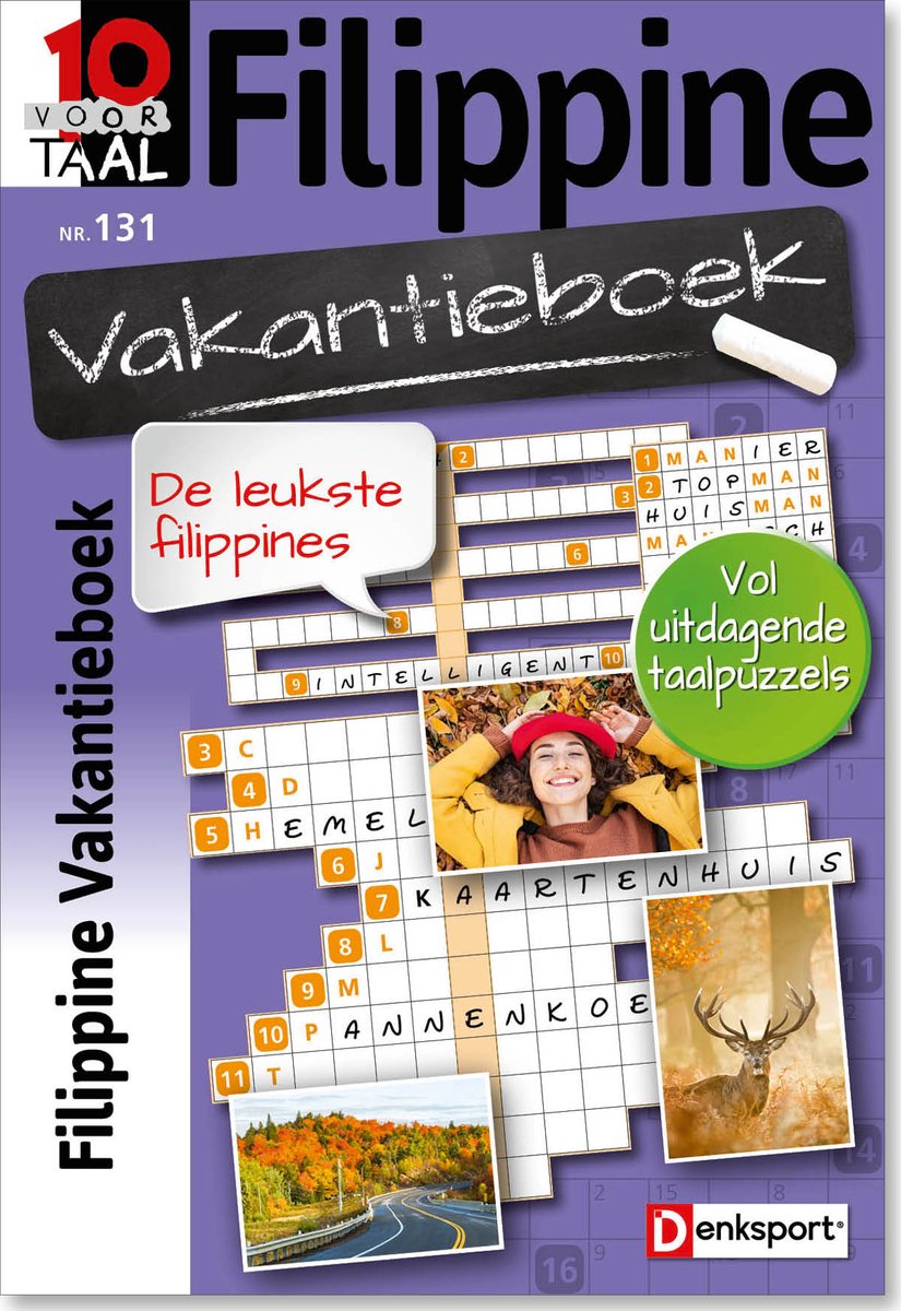 Denksport Puzzelboek 10 voor Taal - Filippine vakantieboek, editie 131