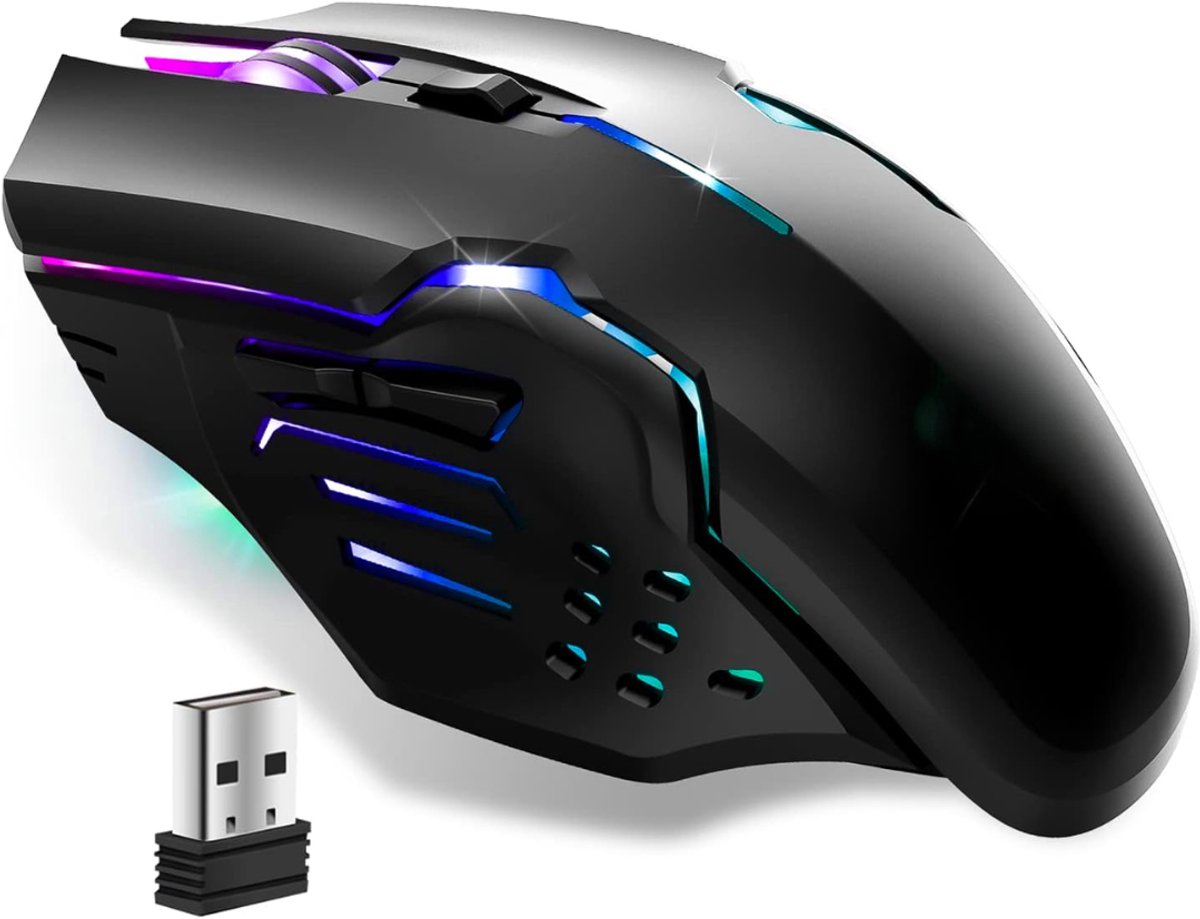 White-Label® Gaming Mouse Wireless - Gamingmuis Draadloos - Computermuis - Ergonomisch