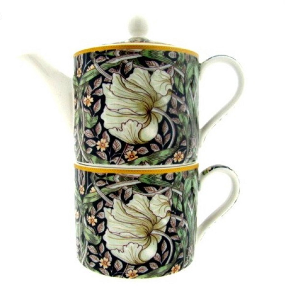 Tea for One Theeset – William Morris Pimpernel – Theepot met Mok – 350 ml – Porselein