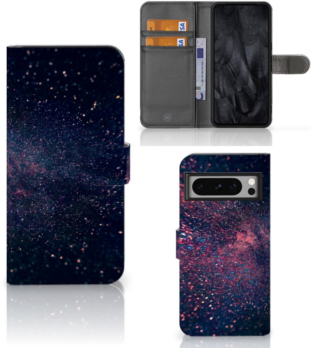 Boekhoesje voor Google Pixel 8 Pro Book Case Stars