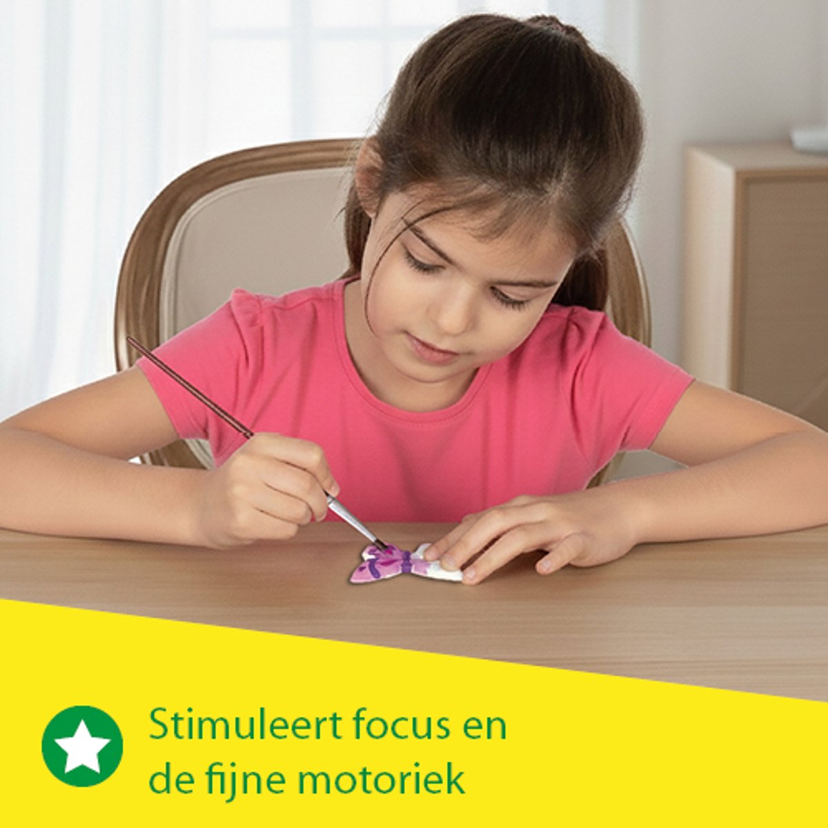 SES Creative - Hobby Pink - Gieten en Schilderen - Vlinders en Glitters - Knutselen Meisjes - Sneldrogend - Vanaf 5 jaar — afbeelding 4