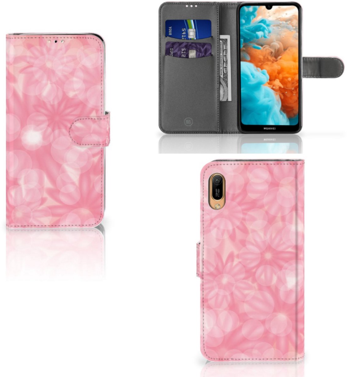 Huawei Y6 (2019) Hoesje Spring Flowers