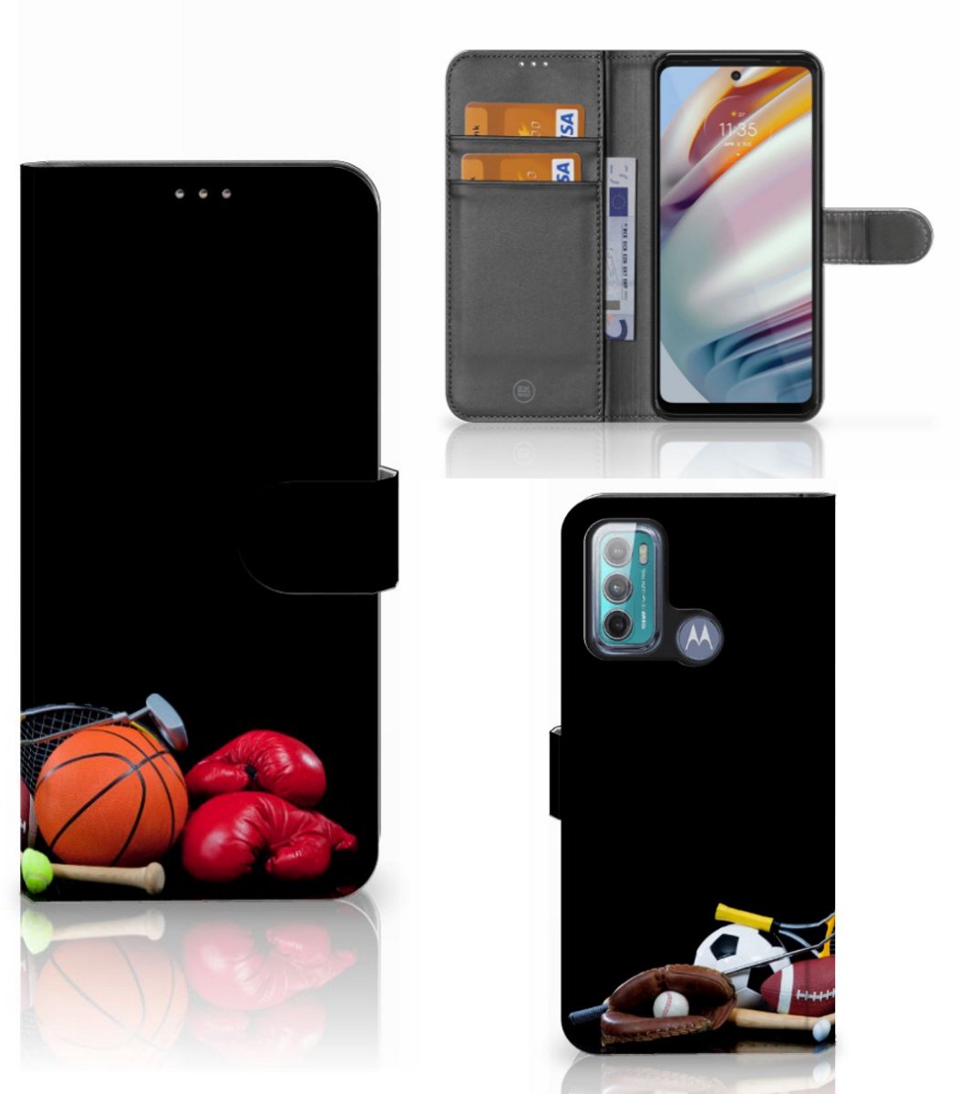 Motorola Moto G60 Wallet Case met Pasjes Sports
