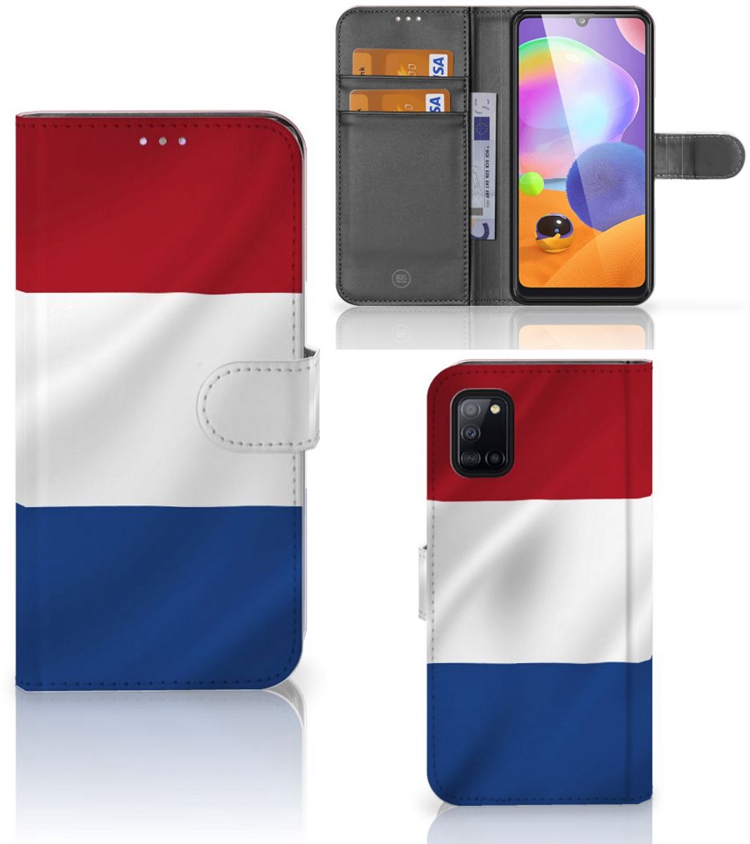 Book Case voor Samsung Galaxy A31 Bookstyle Case Nederlandse Vlag