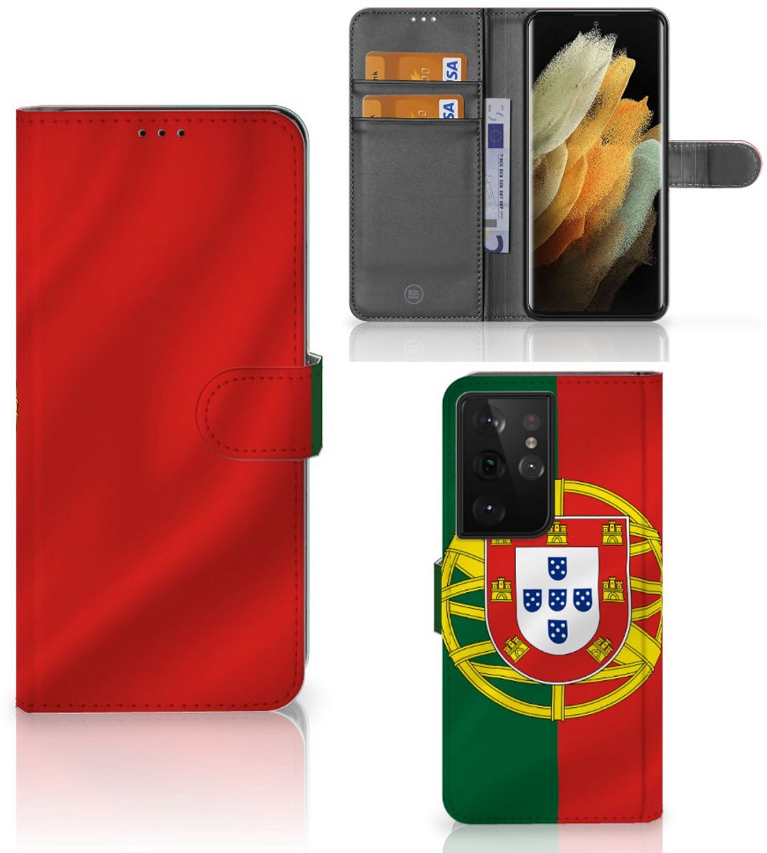 Book Case voor Samsung Galaxy S21 Ultra Bookstyle Case Portugal