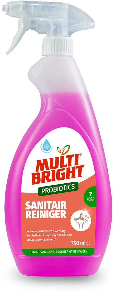 Multibright probiotische Sanitair reiniger 750 ml - losse fles - 1 stuk
