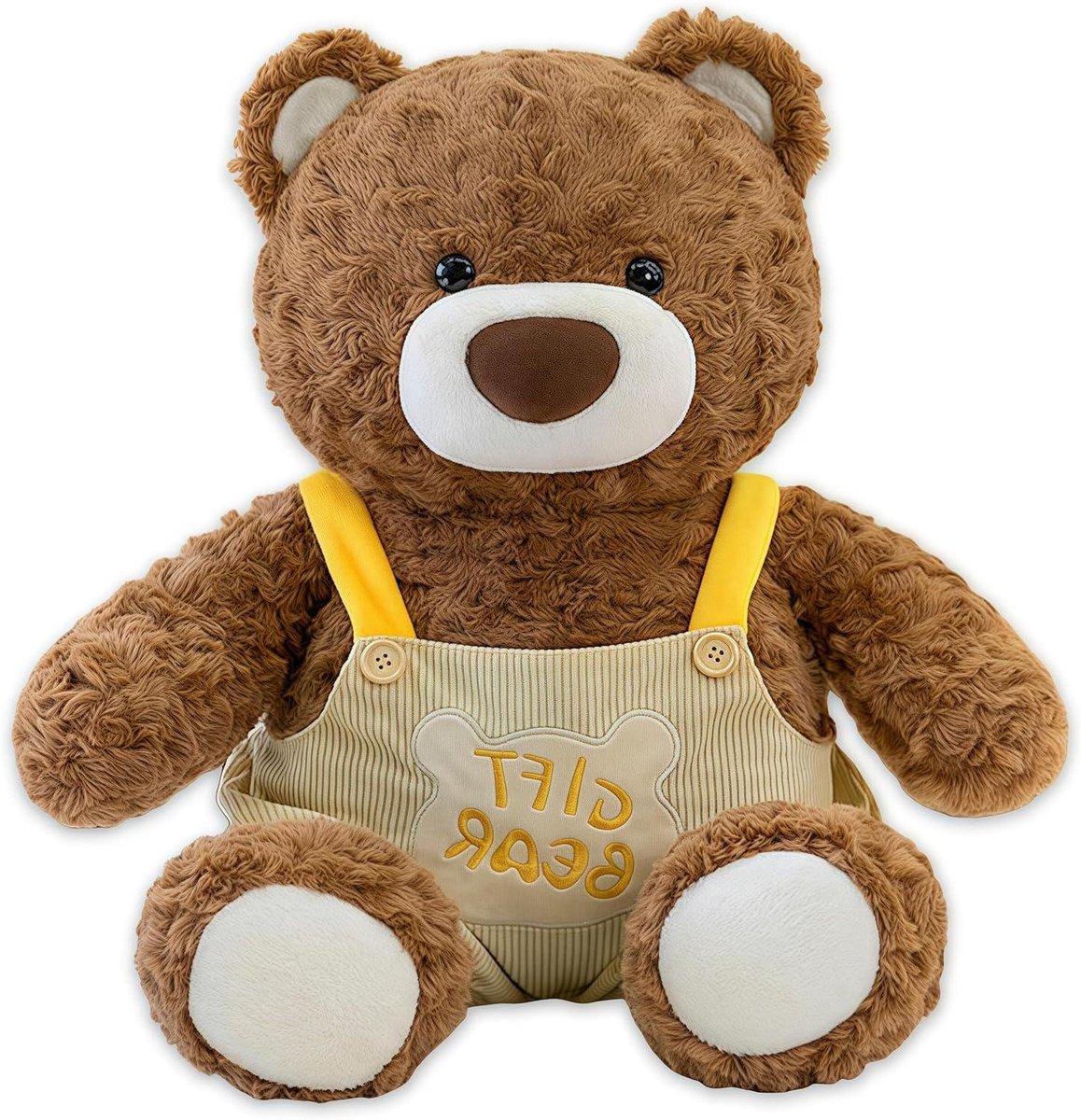 Teddybeer Pluche Dier - Knuffeldier Kinderen - Comfort en Gezelschap - Zachte Pluche Stof - 25 cm - Bruin
