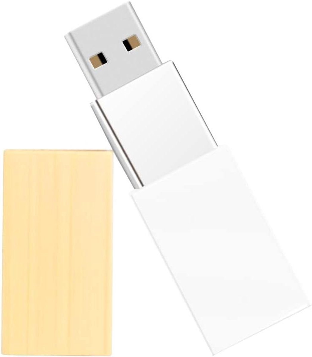 Acryl USB Stick - Geheugenstick Pendrive - Bestanden Opslaan - Elegant Hout Thema - 64GB - Acryl