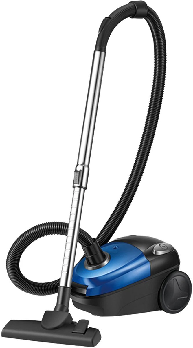 DIMICO - Stofzuiger met Snoer en Zonder Zak - 2000W - Blauw - Krachtige Droogstofzuiger - Cyclonische filtratie - Met opzetstukken
