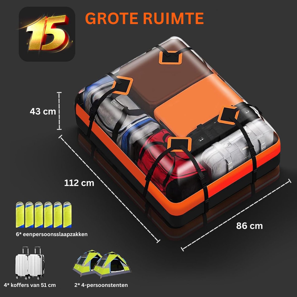 Dakkoffer – Dak Bagagebox – Daktas – foto 2