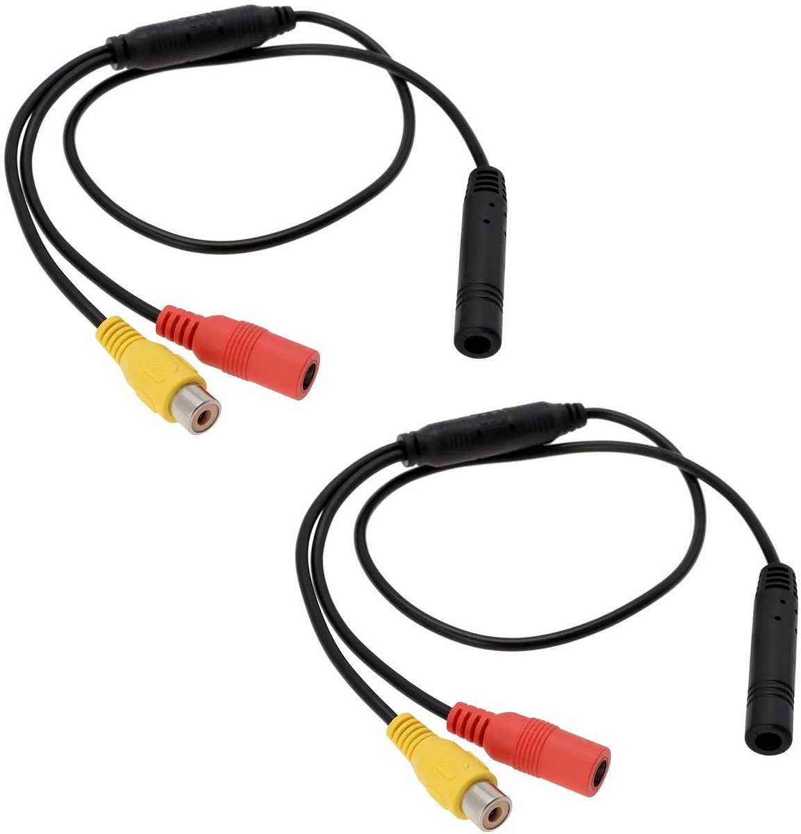 Allecto - Achteruitrijcamera Adapter Kabel - 4-Pin Mannelijk naar Vrouwelijke - 55.5cm - Video Bedrading - Signaal Harnas - Geschikt voor ...